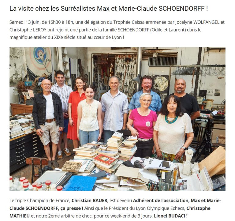 Les joueurs d’échec nous soutiennent !